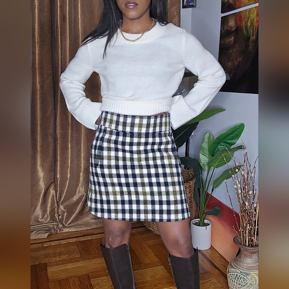 J. Crew Wool Mini Skirt Sz:4